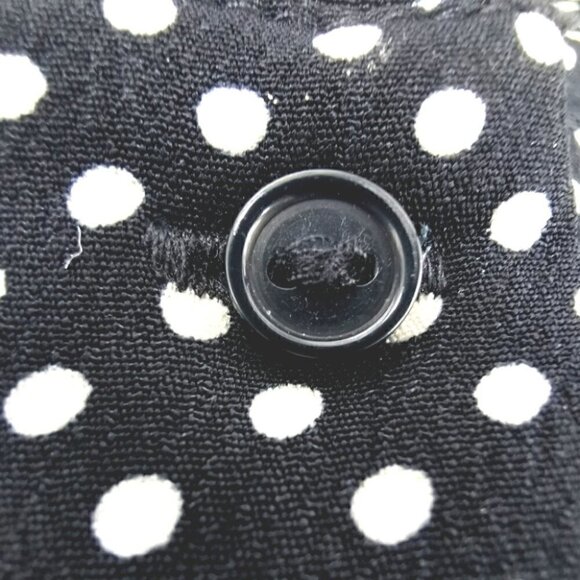 H&M Women's 2 B&W Polka Dot Ruffled B&W Top - Picture 11 of 11